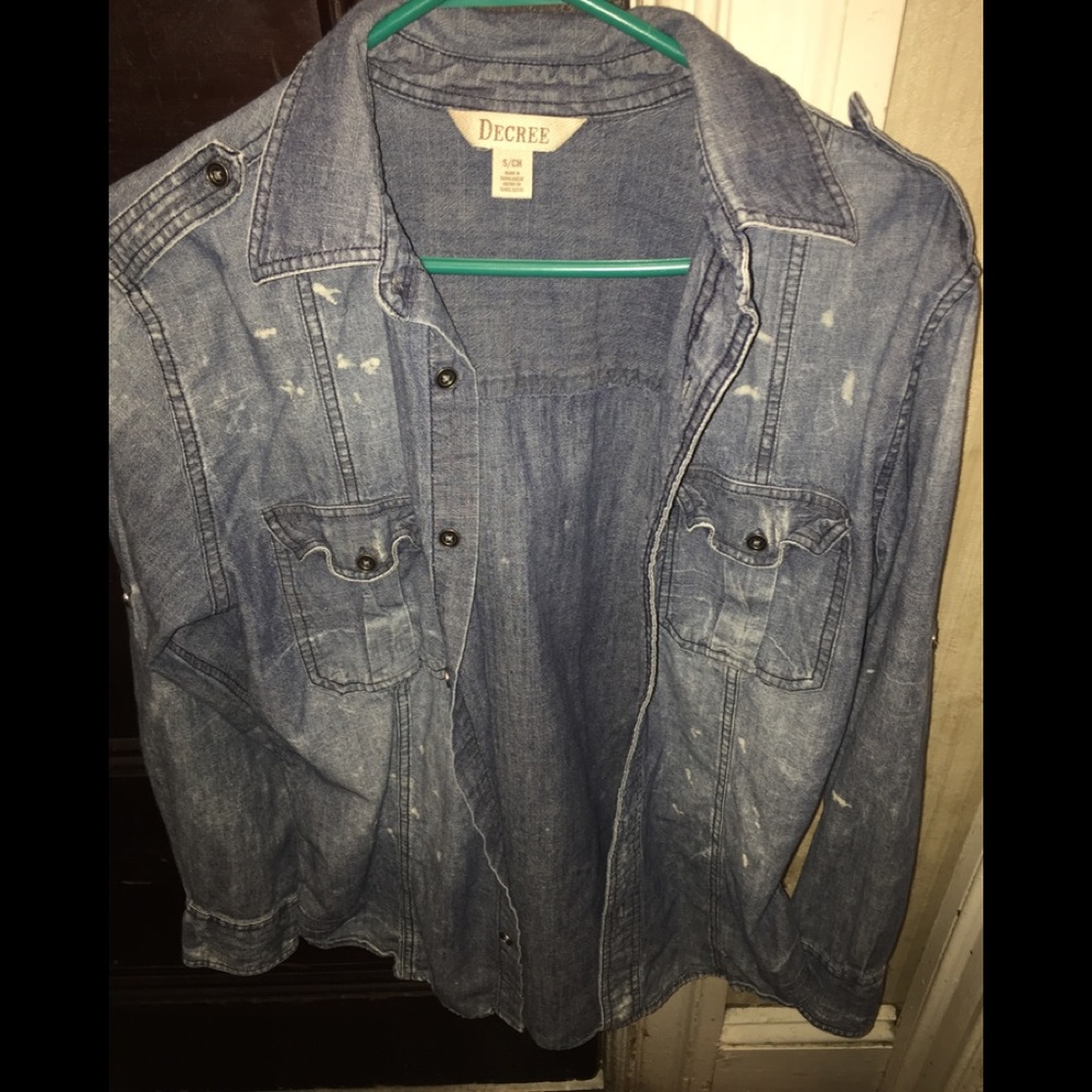 Decree jean button down